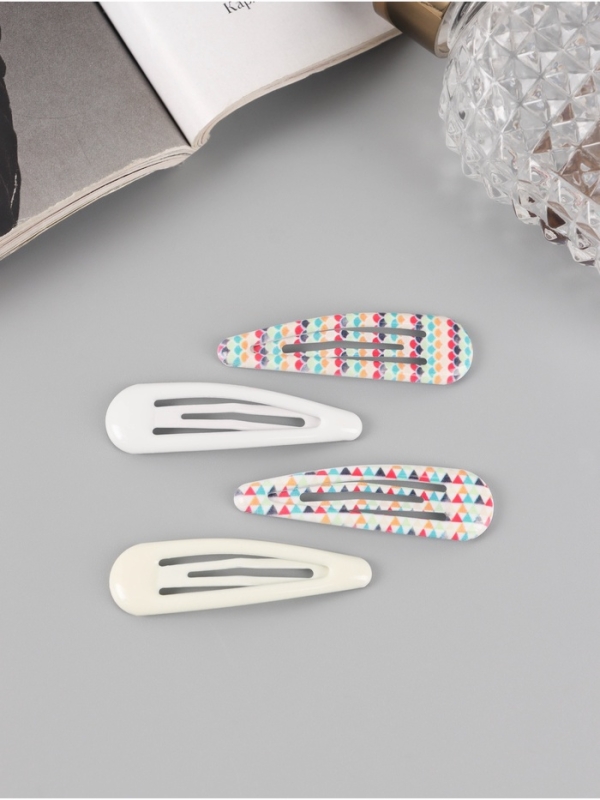 Невидимка для волос Невидимка для волос "Флора" (набор 8 шт) орнамент, 5 см, микс