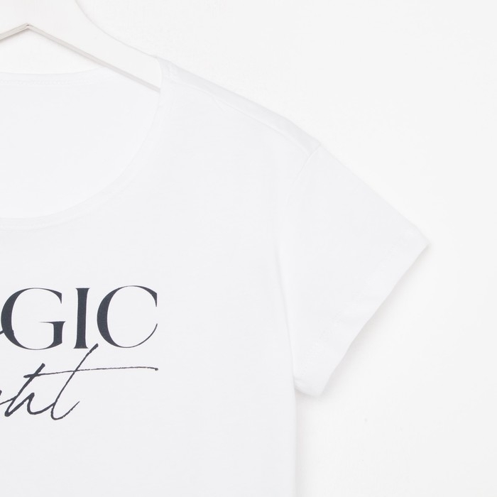 Пижама женская (футболка и брюки) KAFTAN Magic night р. 48-50, белый Пижама женская (футболка и брюки) KAFTAN Magic night р. 48-50, белый