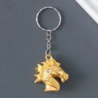 Брелок металл "Голова лошади" МИКС 3,5х3,5х1,2 см