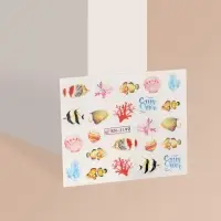 Слайдеры для ногтей &laquo;Морской мир&raquo;, разноцветные