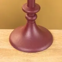 Подсвечник на 1 свечу "Баклажановый" 10х10х26 см