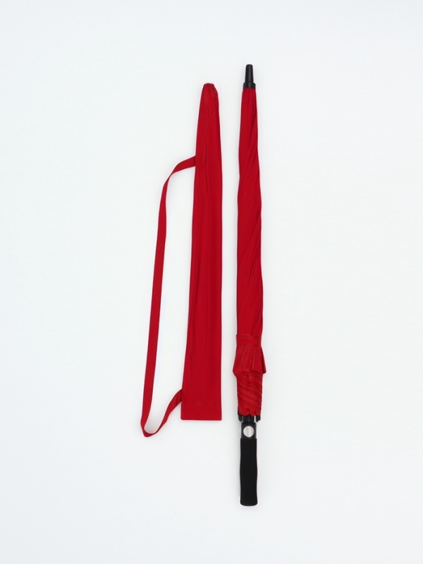 Зонт-трость п/авт R60/70 8сп эпонж В/У ОДНОТОН прямая ручка поролон красный пакет Зонт-трость п/авт R60/70 8сп эпонж В/У ОДНОТОН прямая ручка поролон красный пакет