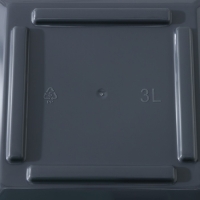 Кашпо со вставкой «Стиль», 3 л, цвет графит Кашпо со вставкой «Стиль», 3 л, цвет графит