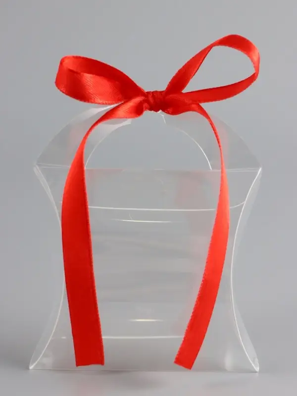 Складная прозрачная коробка из PVC, для упаковки подарков, 11&times;9&times;2 см