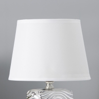 Настольная лампа с абажуром RISALUX &laquo;Авейро&raquo;, Е14, 40 Вт, хром, 18&times;18&times;28 см