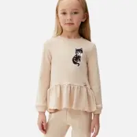 Термоаппликация &laquo;Кошка&raquo;, 9.7&times;4.5 см, серая