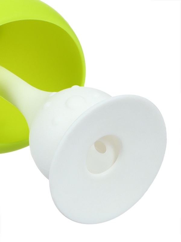 Прорезыватель силиконовый с погремушкой &laquo;Грибочек&raquo;, цвет зеленый, Крошка Я