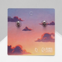 Серьги акрил &laquo;Сердце&raquo; пара, цвет розовый