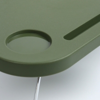 Корзина - столик Maclay 2 в 1, складная, 47 х 28,5 х 23,5 см, стол 45 х 28 х 16 см, зелёная