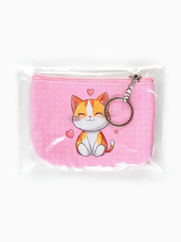 Кошелек дет 13-01-01 Июнь2519, 10,5*2,5*8 см, отд на молнии, микс