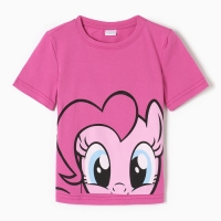 Футболка детская Мой маленький пони, рост 86-92, розовый