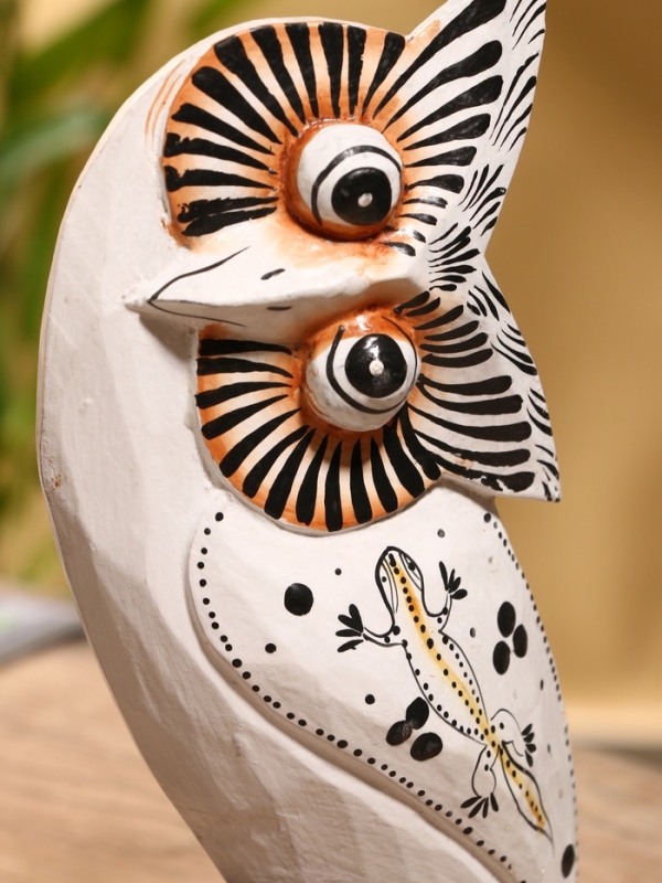 Сувенир интерьерный "Совы" дерево (набор 2 штуки)