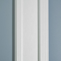 Плинтус пластиковый ударопрочный белый 100х16х2000мм