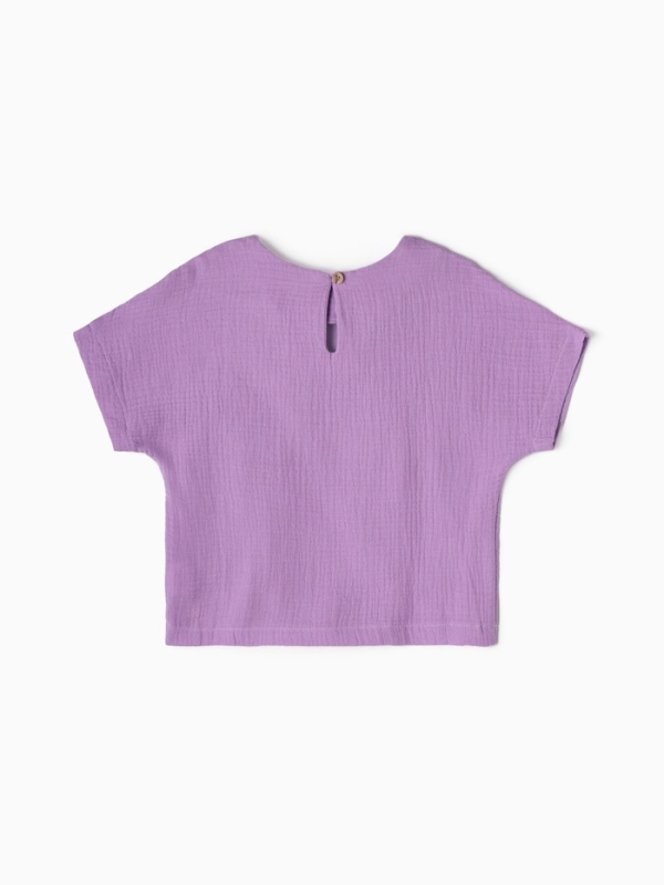 Топ из муслина для девочки KAFTAN рост 110, лиловый