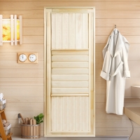 Дверь для бани и сауны "Эконом", ЛИПА 180×70см Дверь для бани и сауны "Эконом", ЛИПА 180×70см