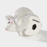 Подставка для яйца Доляна &laquo;Зайка&raquo;, 8&times;5,5&times;7,5 см, цвет розовый