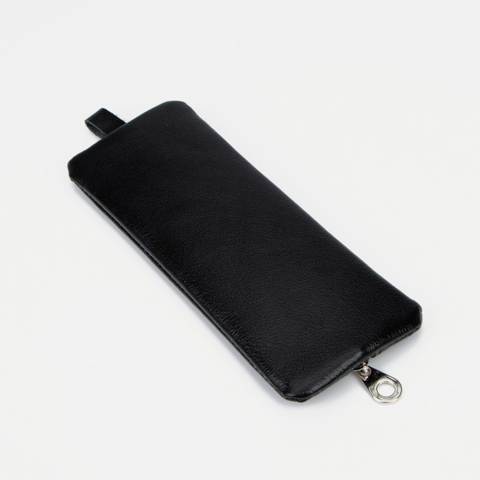 Ключница на молнии TEXTURA, длина 17 см, кольцо, цвет чёрный Ключница на молнии TEXTURA, длина 17 см, кольцо, цвет чёрный