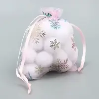 Мешочек подарочный органза &laquo;Нежность в Новом Году&raquo;, голография, органза,10 х 12 см +/- 1.5 см