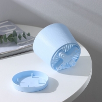 Горшок для цветов с прикорневым поливом &laquo;Альянс&raquo;, 0,4 л, d=10 см, h=8,5 см, голубой