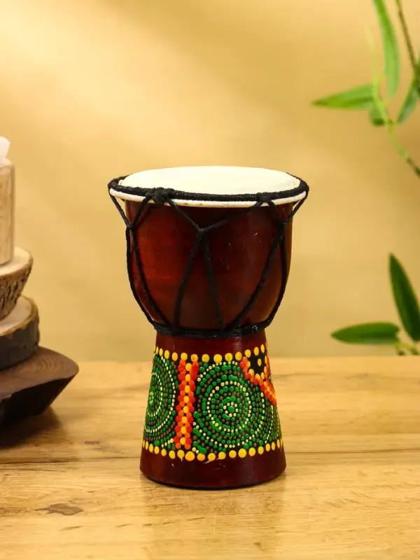 Сувенирный музыкальный инструмент "Барабан Джембе" махагон, 9х9х15 см, МИКС