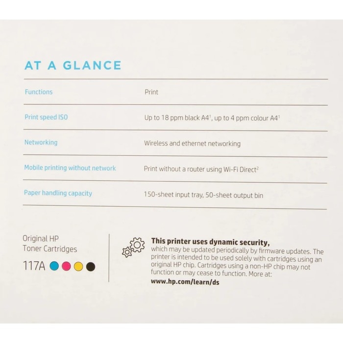 Принтер лазерный цв HP LaserJet 150NW, 600x600 dpi, 18 стр/мин, А4, Wi-Fi, белый Принтер лазерный цв HP LaserJet 150NW, 600x600 dpi, 18 стр/мин, А4, Wi-Fi, белый
