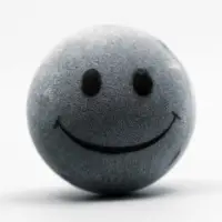 Игрушка бархатная с пищалкой "Улыбка", 4 см, серая