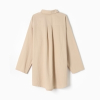 Комплект женский (рубашка, шорты) KAFTAN размер 48-50, бежевый