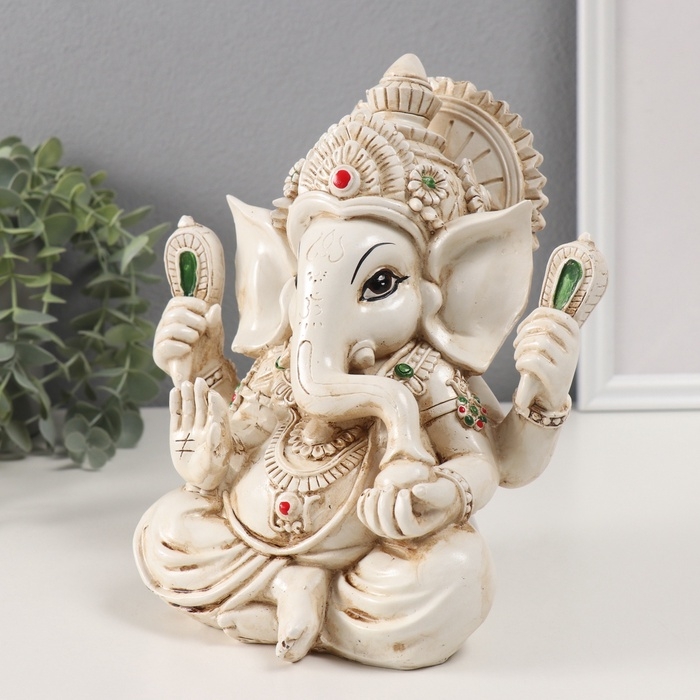 Сувенир полистоун под камень Сувенир полистоун под камень "Ганеша - бог мудрости и благополучия" 12х17,5х21 см