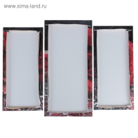 Модульная картина "Роза под дождём"  (2-25х52; 1-30х60) 60х80 см