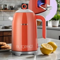 Чайник электрический металлический КТ-6747 - 1.7 л