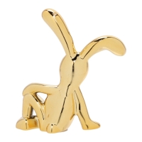 Игрушка на панель авто, зайчики, золотой, пластик, набор 2 шт Игрушка на панель авто, зайчики, золотой, пластик, набор 2 шт