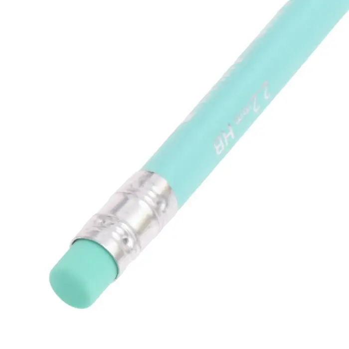 Карандаш чернографитный с ластиком ErichKrause "Pastel", НВ, грифель d=2,2 мм, дерево, трехгранный в тубусе, микс