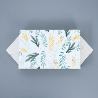 Коробка - конфета подарочная новогодняя складная &laquo;Акварельный новый год&raquo;, 18 х 28 х 10 см, Новый год