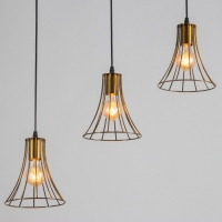 Светильник BayerLux "Чилли" 3хЕ27 40Вт золото 18х50х19-119см