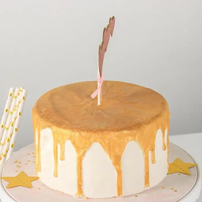 Набор топперов для торта &laquo;Сердечки&raquo;, 3 шт, 20&times;13 см, цвет розовый