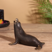 Сувенир бронза "Тюлень" 10х8х7 см