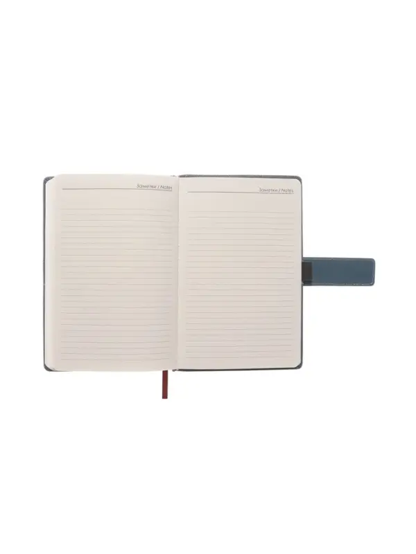 Ежедневник недатированный формат А5, с хлястиком, 128л, линия, пвх, Индиго