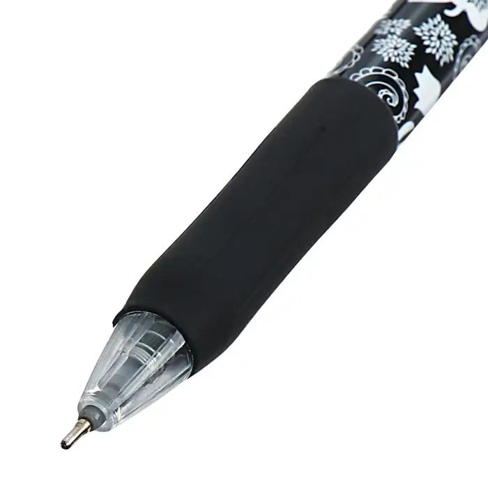 Ручка шариковая автоматическая 0.7 мм, Vinson, синяя масляная, резиновый держатель