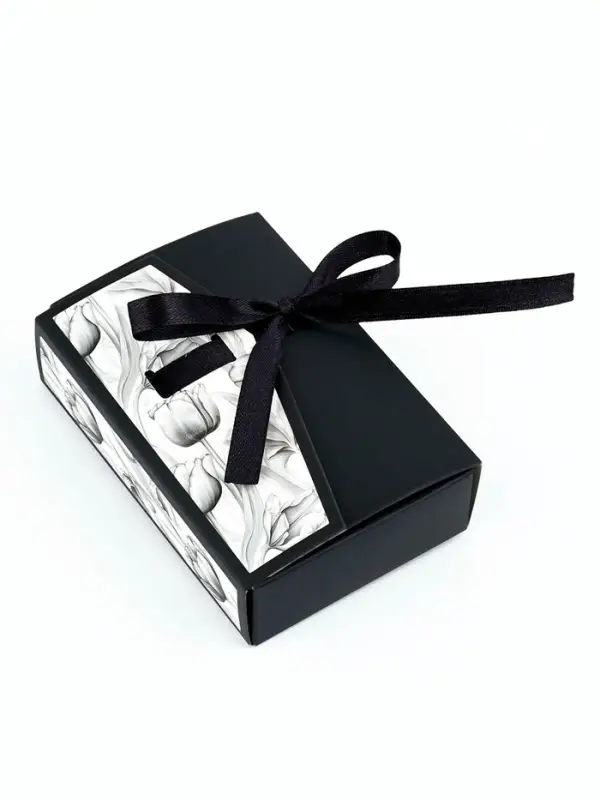 Коробка под бижутерию &laquo;Чёрно-белая&raquo;, 12 х 8.5 х 3 см