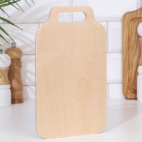 Доска разделочная деревянная "Скоба", ручка вырез, 25×15×0,6 см Доска разделочная деревянная "Скоба", ручка вырез, 25×15×0,6 см