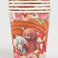 Набор бумажной посуды "Зверюшки", набор 12 шт.