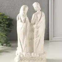 Статуэтка "Семья большая" 18х10х7 см, белый, с росписью