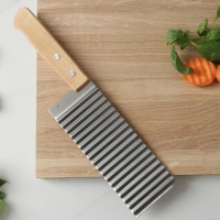 Нож для фигурной резки Доляна, 27&times;6 см, цвет серебристый