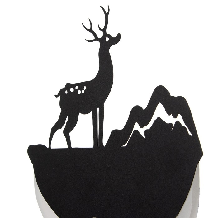 Бра "Олень и гора" LED 11Вт 4000К черный 20х29х5 см