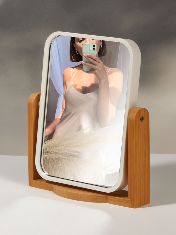 Зеркало наст бамбук подст прям-к (2) BAMBOO 12,5*17см/16,5*19*4,5см б/увел кор QF Зеркало наст бамбук подст прям-к (2) BAMBOO 12,5*17см/16,5*19*4,5см б/увел кор QF