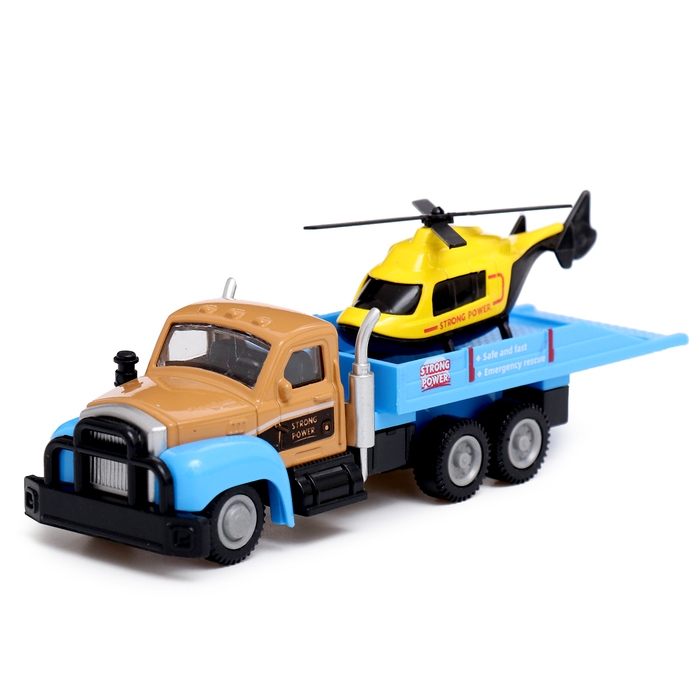 Грузовик металлический &laquo;Эвакуатор&raquo;, с машинкой, цвет МИКС