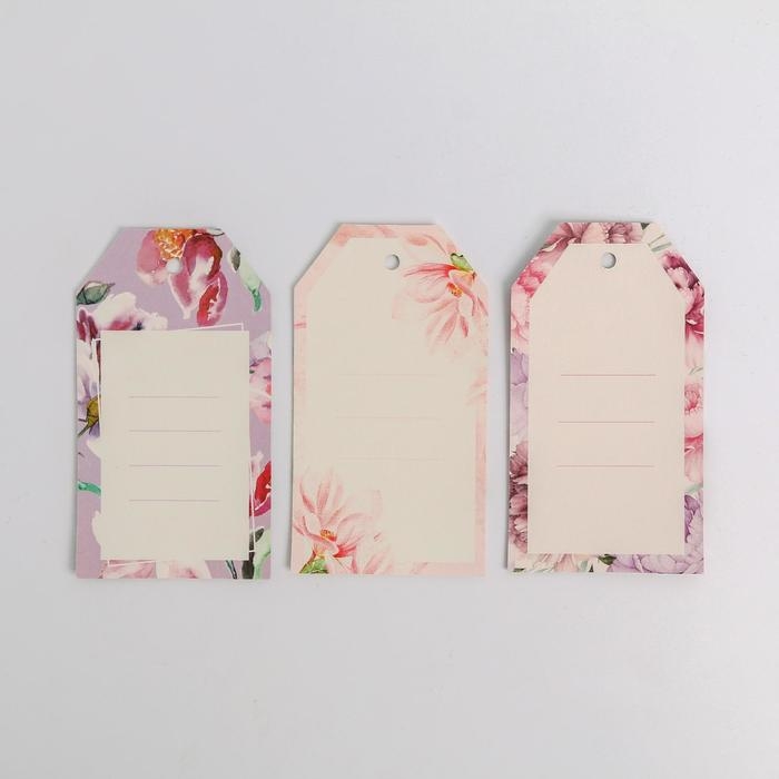 Набор атласных лент &laquo;Пионы&raquo; 14 х 19 см, 3 шт.