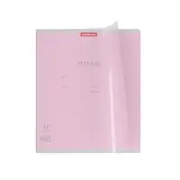 Тетрадь 12 листов в линейку, ErichKrause &laquo; Классика CoverPrо &raquo;, пластиковая обложка, МИКС