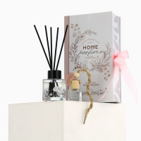 Диффузор ароматический палочки, ароматизатор для дома для дома 50 мл. и машины 10 мл. &laquo;Аромадиффузор: Be happy&raquo;, аромат лаванда.