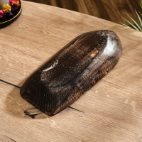 Менажница "Лодочка"  дерево Джати, 30х13х5 см, цв. тёмно-коричневый